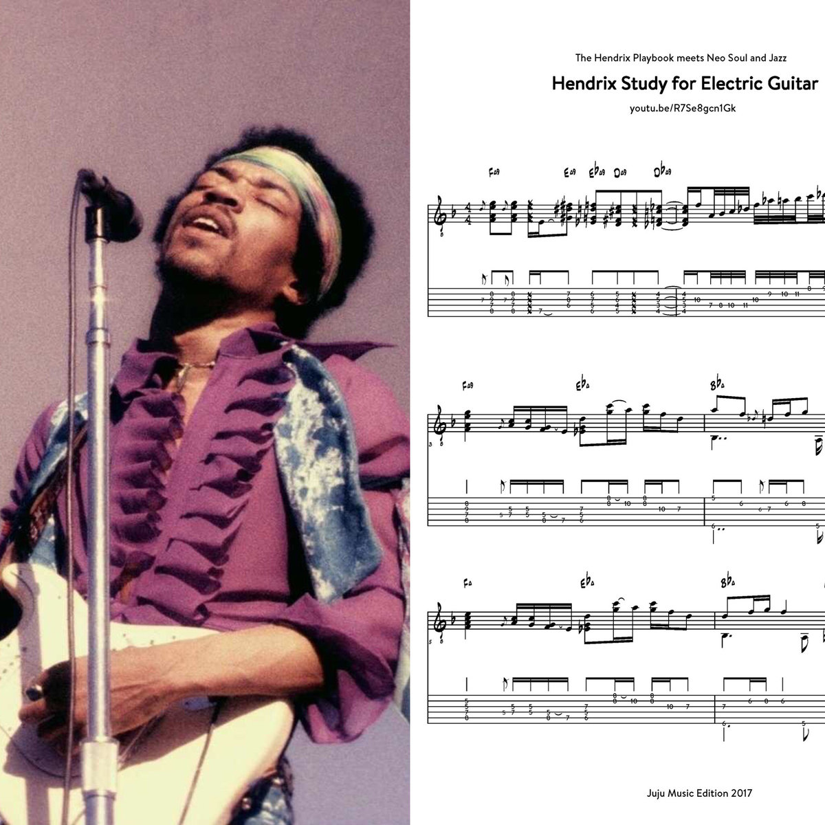 Hendrix Study for Electric Guitar