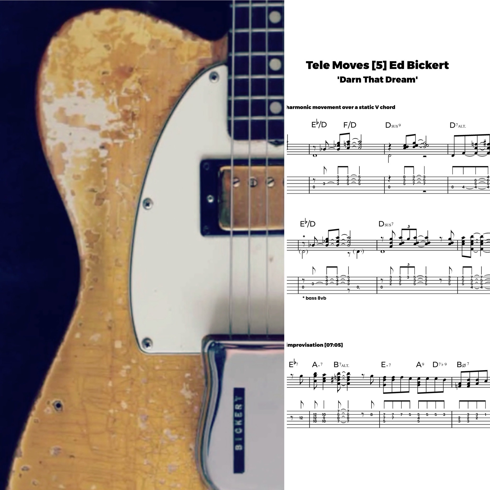 Tele Moves (5) – Ed Bickert on ‘Darn That Dream’