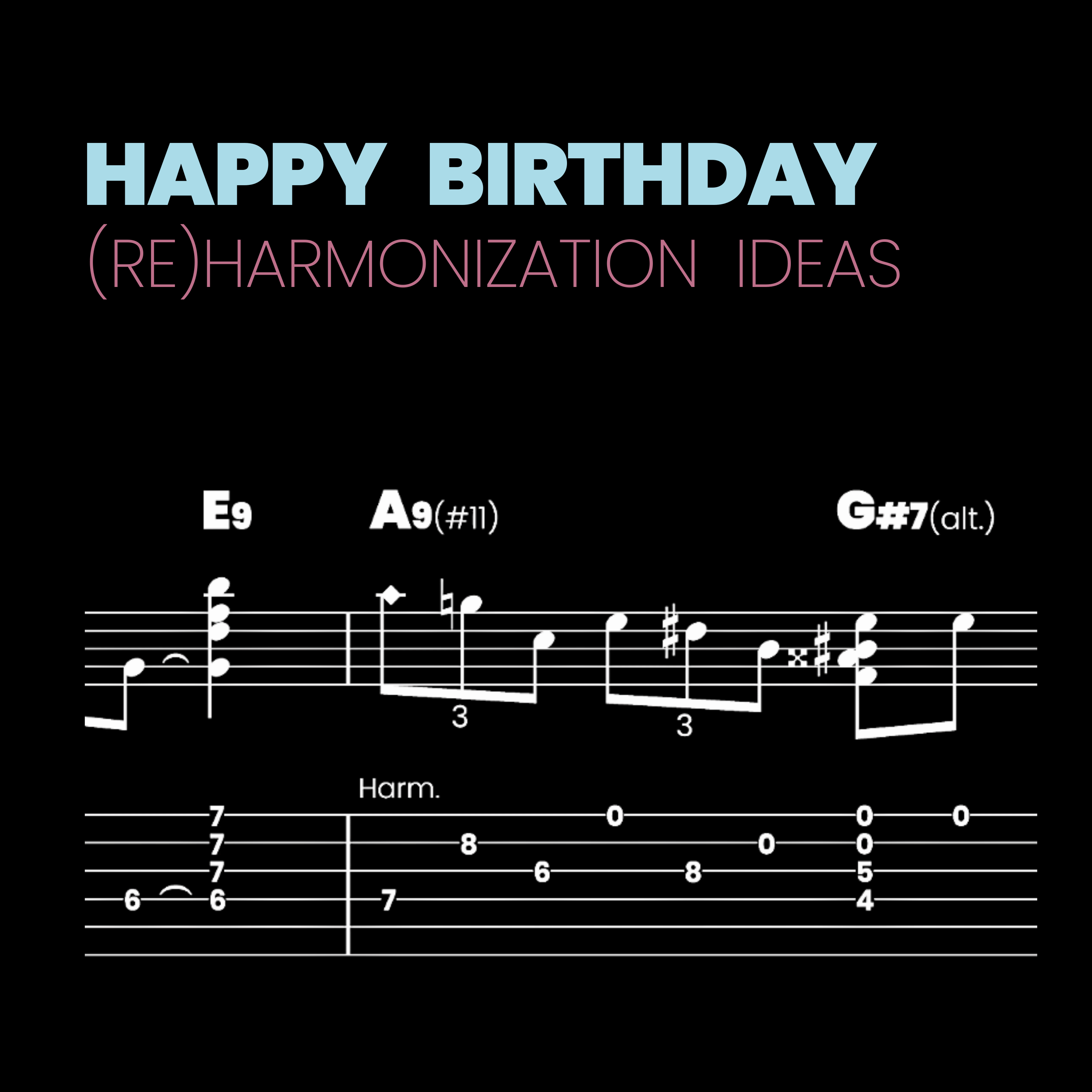 (Re)harmonization and blues-y flares